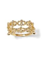 Banana Republic Womens Delicate Ring Stack Ring Gold Size 7