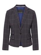 Banana Republic Womens Petite Fitted Crop Blazer Pink Multi Size 2