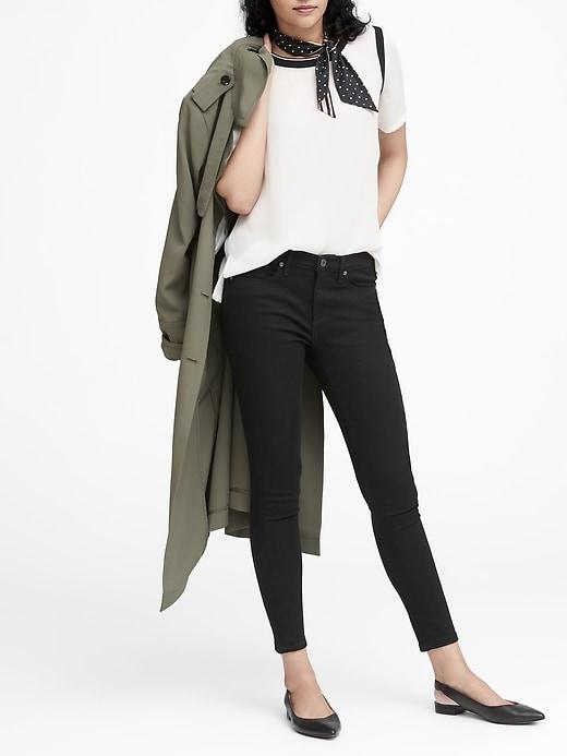Banana Republic High-rise Legging-fit Luxe Sculpt Black Jean