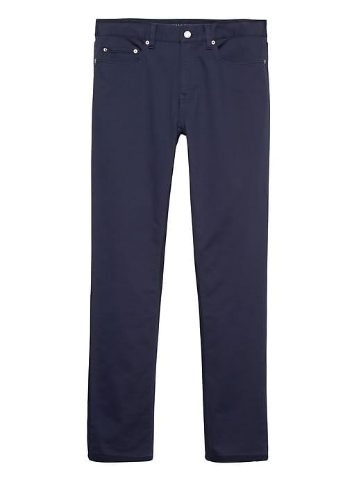 Banana Republic Mens Slim Traveler Pant Navy Size 31w