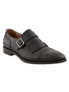 Banana Republic Mens Elijah Italian Leather Kiltie Dress Shoe Size 9 1/2 - Black