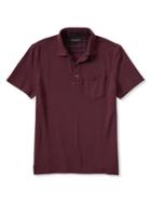 Banana Republic Mens Slim Fit Garment Dyed Polo Size L Tall - Black Rose
