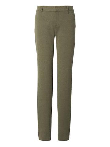 Banana Republic Sloan Fit Brushed Bi Stretch Pant - Olive