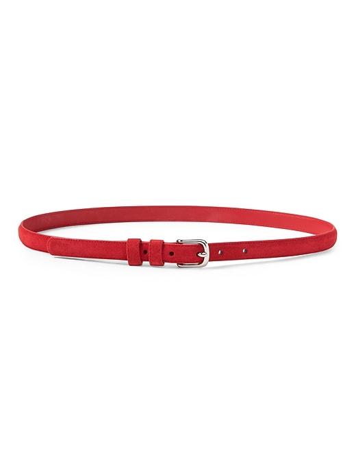 Banana Republic Womens Suede Small Trouser Belt Sea Coral Size Xs