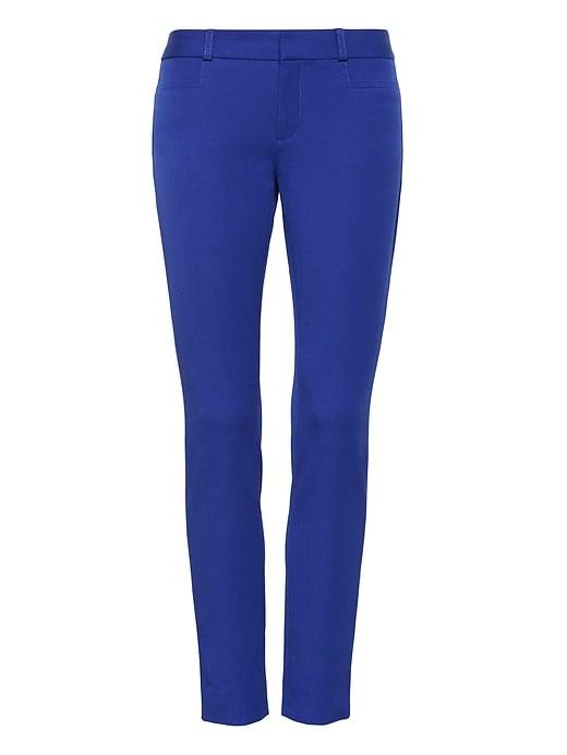 Banana Republic Womens Sloan Skinny-fit Solid Pant Dreamy Royal Size 12