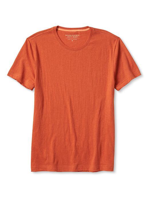 Banana Republic Soft Wash Tee Size M Tall - Orange