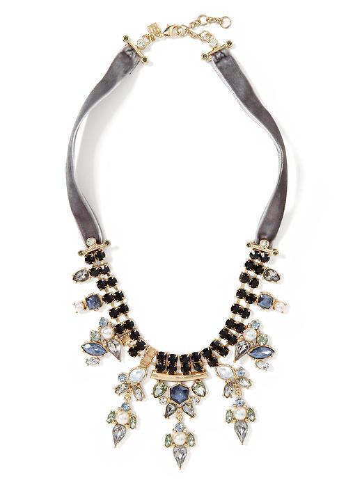 Banana Republic Velvet Jewel Tone Necklace Size One Size - Multi