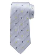 Banana Republic Mens Monogram Double Stripe Tie Size One Size - Yellow