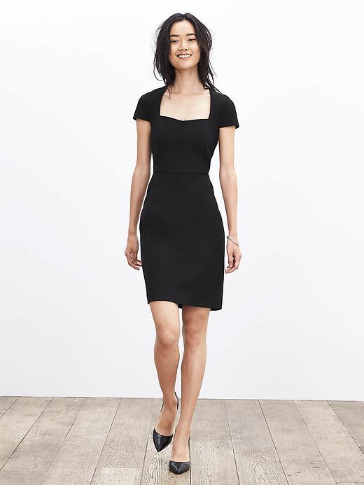 Banana Republic Womens Sloan Fit Sheath Size 2 - Black