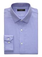 Banana Republic Mens Grant Slim-fit Non-iron Shirt Purple Dusk Size M