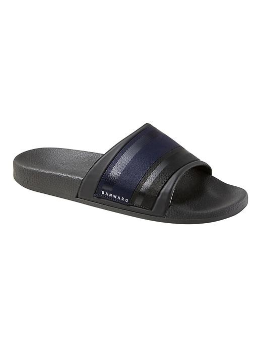 Banana Republic Mens Danward   Rubber Pool Slide Black Size 42