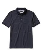 Banana Republic Mens Micro Dot Performance Polo Size L Tall - Navy