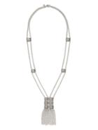 Banana Republic Wildflower Long Necklace Size One Size - Silver