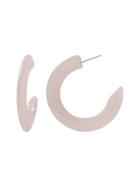 Banana Republic Womens Resin Hoop Earring Light Gray Size One Size