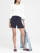Banana Republic Womens Polka Dot 5 Short Navy Polka Dot Size 0