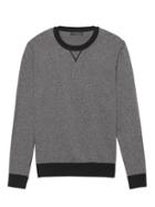 Banana Republic Mens Pima Cotton Cashmere Heathered Crew-neck Sweater Dark Gray Size M
