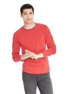 Banana Republic Mens Polar Tech Raglan Crew - Bright Red