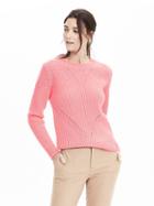 Banana Republic Womens Crewneck Pullover Size L - Flamingo Pink