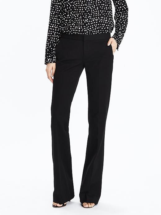 Banana Republic Bi Stretch Flare Pant Size 0 Regular - Black