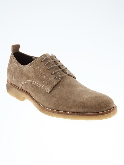 Banana Republic Mens Dewitt Italian Leather Oxford - Sand