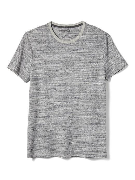 Banana Republic Mens Soft Wash Tee - Medium Grey Heather