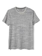 Banana Republic Mens Soft Wash Tee - Medium Grey Heather