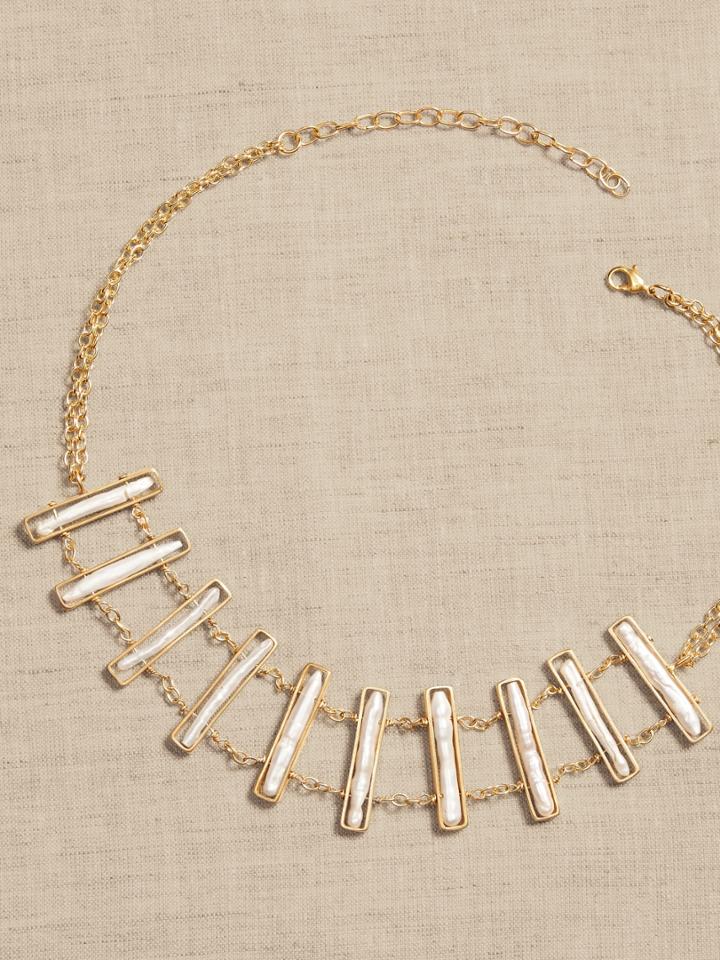 Biwa Pearl Necklace | Aureus + Argent