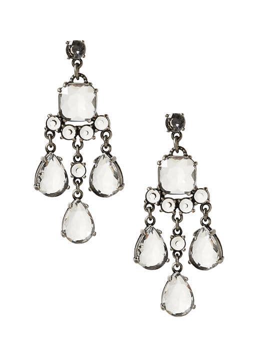 Banana Republic Biker Ballet Earring - Silver