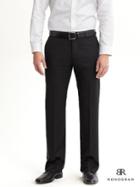 Banana Republic Monogram Black Wool Suit Pant - Black