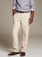 Banana Republic Mens Straight-fit Linen Drawstring Pant Stone Size 40w