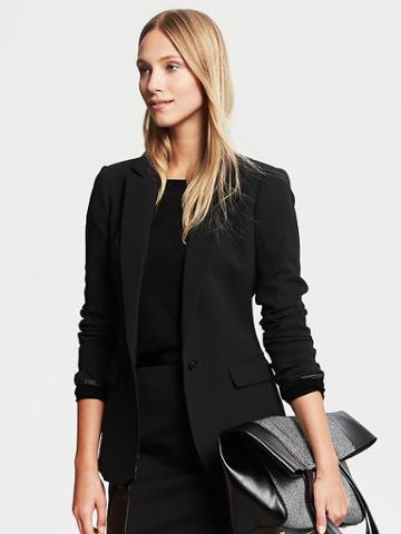 Banana Republic Tuxedo Blazer - Black