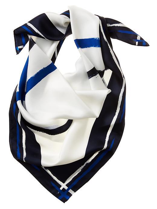 Banana Republic Argyle Silk Scarf Size One Size - Marina Blue