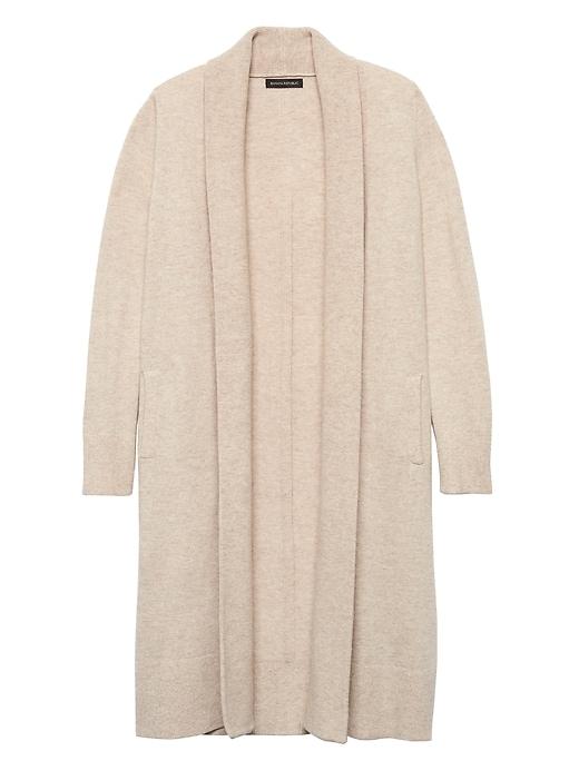 Banana Republic Womens Italian Superloft Duster Cardigan Sweater Neutral Size Xs