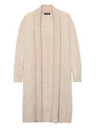 Banana Republic Womens Italian Superloft Duster Cardigan Sweater Neutral Size Xs