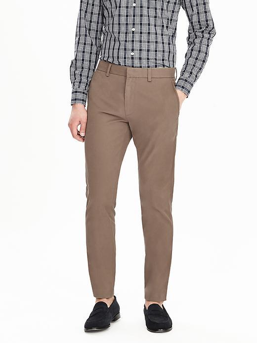Banana Republic Fulton Skinny Cotton Chino Size 35w 36l Tall - Acorn