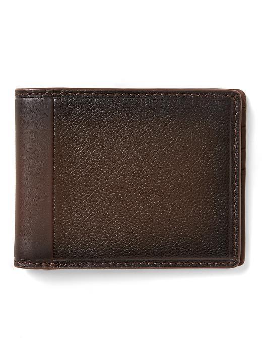 Banana Republic Mens Fold Leather Wallet Brown Size One Size