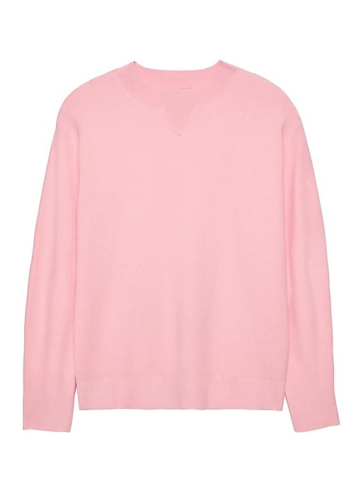 Banana Republic Womens Cocoon-sleeve Sweater Pink Blush Size L