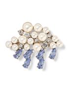 Banana Republic Womens Jeweled Rain Cloud Brooch Silver Size One Size