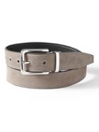 Banana Republic Mens Reversible Suede Belt Gray/taupe Size 36