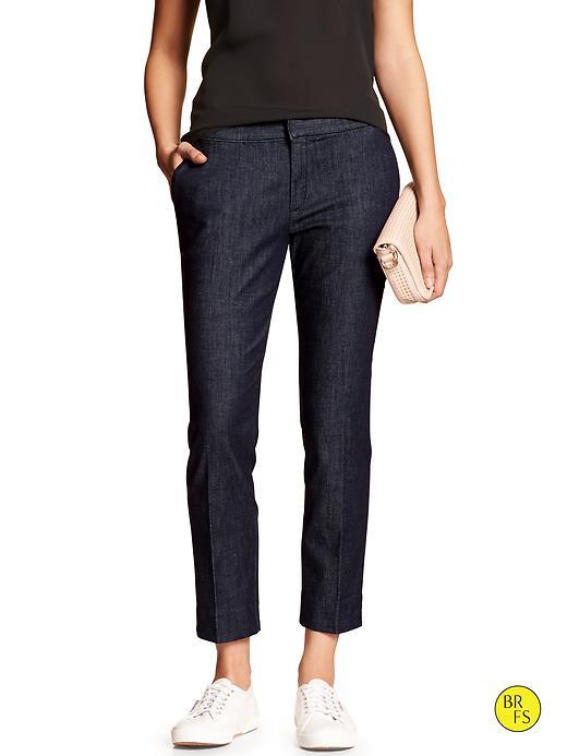 Banana Republic Womens Factory Hampton Fit Cropped Jean Size 25 Regular - Rinse
