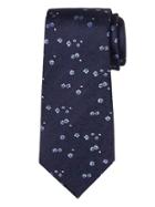 Banana Republic Mens Micro Floral Nanotex Tie Navy Size One Size