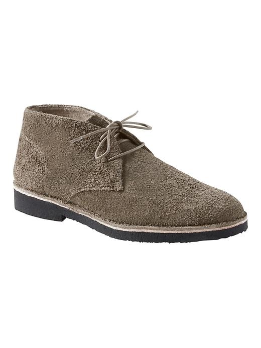 Banana Republic Mens Brendt Suede Crepe Sole Chukka Boot Moss Size 9