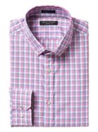 Banana Republic Mens Camden Fit Supima Cotton Check Shirt - Pink Daisy