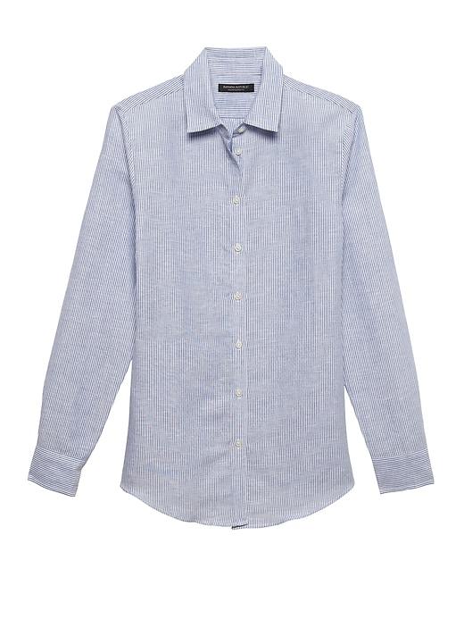 Banana Republic Petite Dillon Classic-fit Linen-cotton Shirt