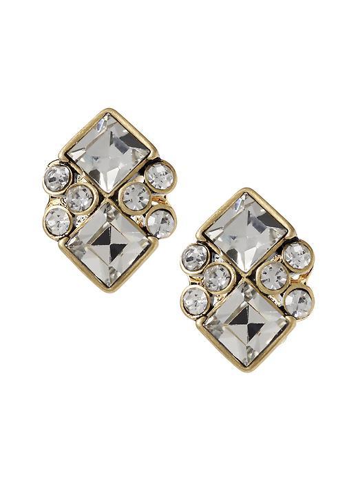 Banana Republic Crystal Cluster Stud Size One Size - Clear Crystal