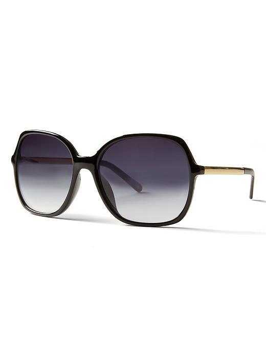Banana Republic Olivia Sunglasses Size One Size - Black And Gold
