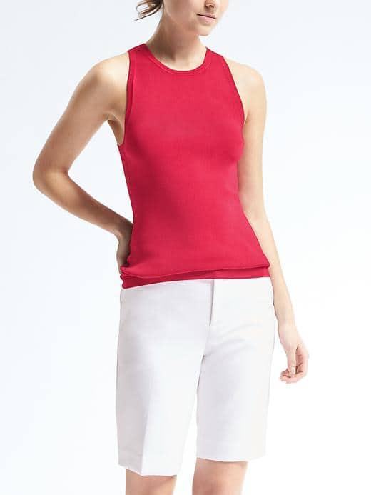 Banana Republic Womens Shine Tank - Red