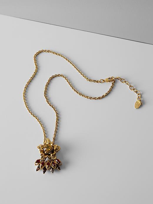 Banana Republic Womens Elizabeth Cole Sunny Ruby Pendant Necklace Size One Size - Ruby