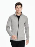 Banana Republic Mens Full Zip Jacket Size M Tall - Gray Sky