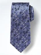 Banana Republic Wildflower Silk Nanotex Tie - Blue Granite